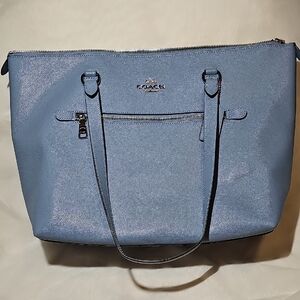 Coach Light Blue Gallery Tote Bag